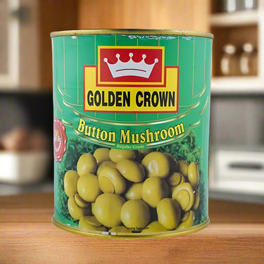 GOLDEN CROWN-Button Mushroom in Brine-800gm (Pack of 24 Pcs)